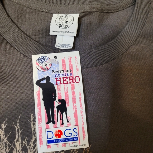 Dog is Good Men Charcoal Grey T Shirt Size XXL - Picture 7 of 8